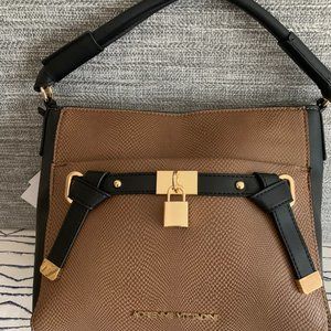 Adrienne Vittadini Brown and Black Crossbody Bag
